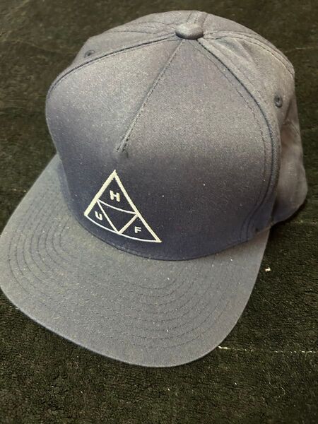 HUF キャップ ネイビー USA製