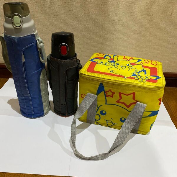 THERMOS サーモス 水筒2本セットとポケモン保冷バッグセット