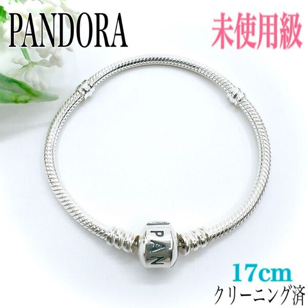 PANDORA Pandora パンドラ チャームブレスレット ブレスレット バングル スネークチェーン シルバー 925 ロゴ