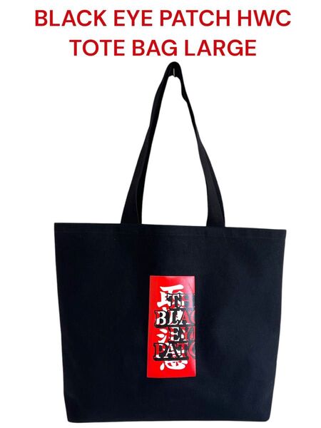 BLACK EYE PATCH HWC TOTE BAG LARGE