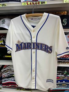 XL 【新品】 MLB イチロー シアトル Mariners マリナーズ タグ付き 正規品 レプリカユニフォーム 白 Majestic マジェスティック 背番号51