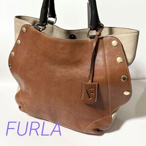 FURLA フルラ レザー ハンドバッグ