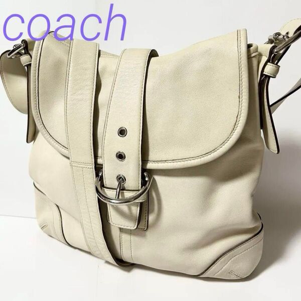 COACH コーチ レザー ショルダーバッグ