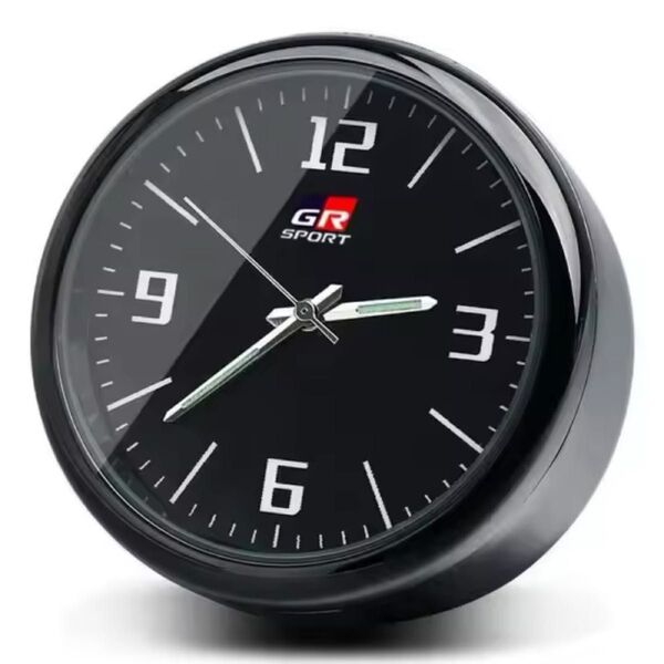 GR SPORT トヨタGAZOO Racing 2Way アナログ時計 置き時計 エアコン吹き出し口 クリップ 蓄光 TRD n