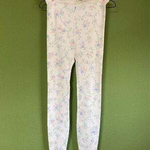 US古着 ヴィンテージ サーマルパンツ スパッツ 花柄 アメリカ古着 basic image ワッフル生地
