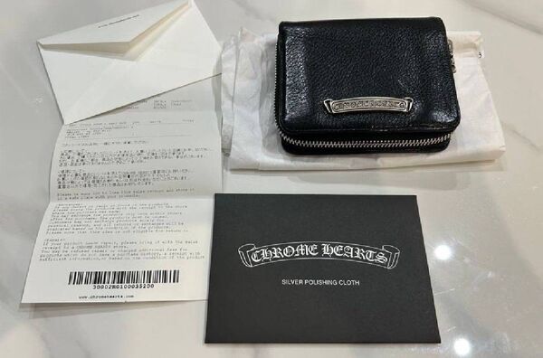 正規超美品!クロムハーツ スクエアジップウォレット 財布