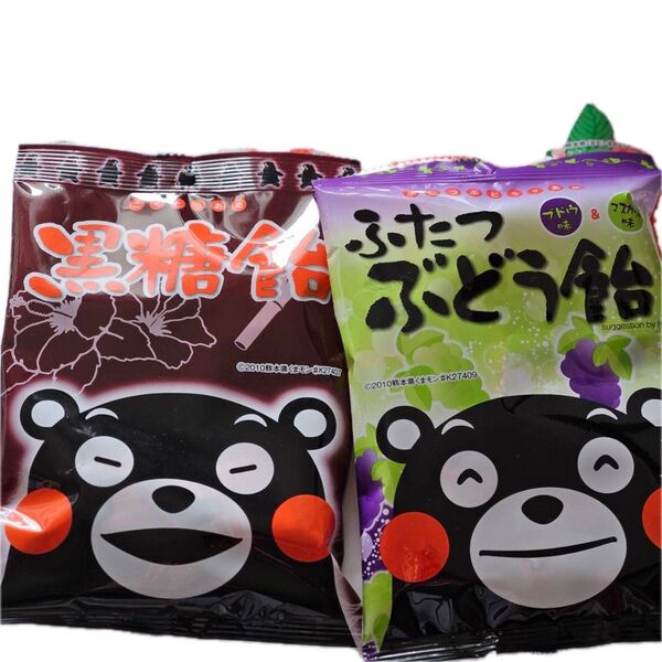 食品 オークラ製菓 くまモン 飴 90 g×5種 4袋セット