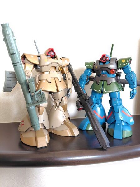 2体セット 完全塗装版 MG 1/100 メタリックカラー リックドム ドム 箱付けます プラモデル ジオン