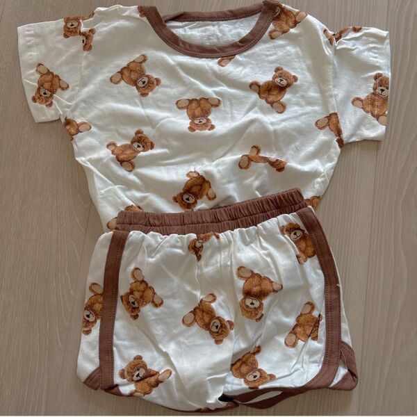 【新品】韓国子供服 セットアップ パジャマ 夏服 80
