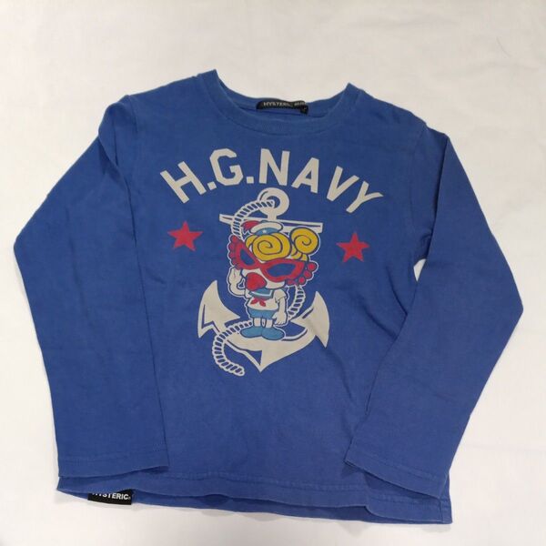 110cm ヒステリックミニ ロンTシャツ 保育園着 公園着