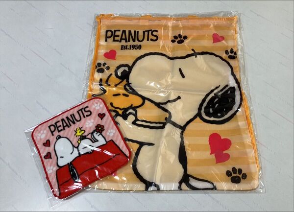 ★ PEANUTS スヌーピー ウッドストック ナップサック トート & ミニハンドタオル ★