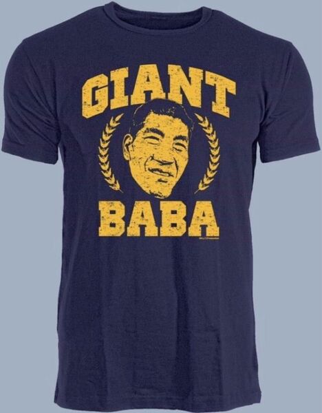 ジャイアント馬場 Tシャツ 全日本プロレス 三冠チャンピオン スタンハンセン 天龍源一郎 ジャンボ鶴田 三沢光晴 小橋建太 グレー
