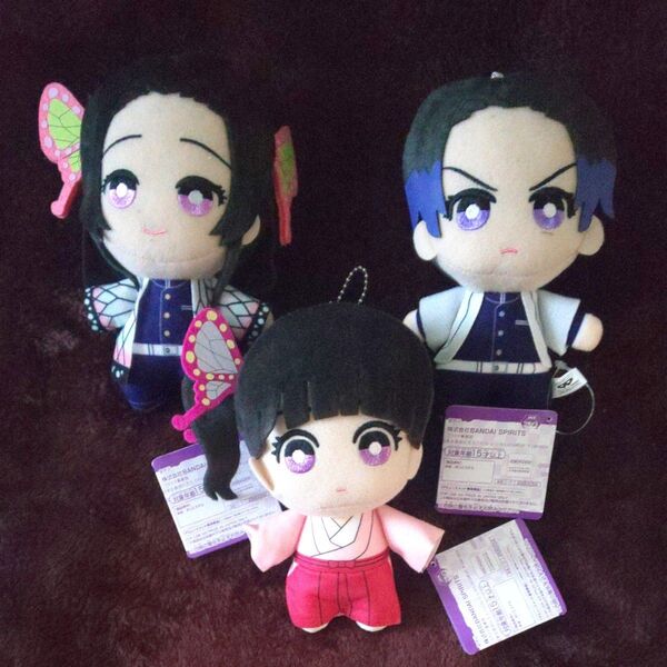 鬼滅の刃 ともぬい 陸ノ型 胡蝶しのぶ 胡蝶カナエ 栗花落カナヲ 3個セット