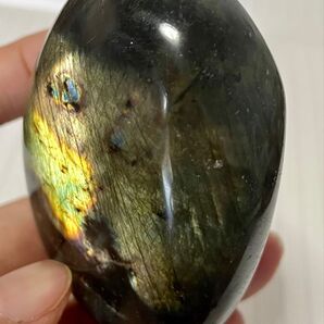 ラブラドライト 原石 天然石 014 パワーストーン 幸運 ラッキー 開運 風水晶 魔除 お守 置物インテリア 楕円形 小物