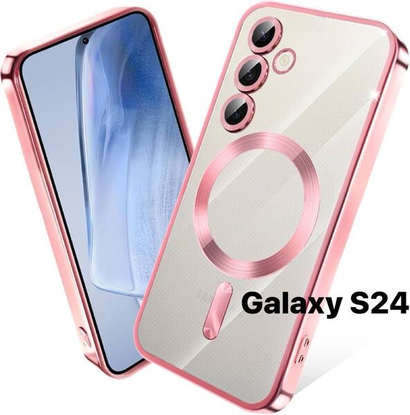 Galaxy S25 スマホケース iPhoneケース ピンク