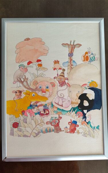 国友 博 Kunitomo Hiroshi 手彩色銅版画