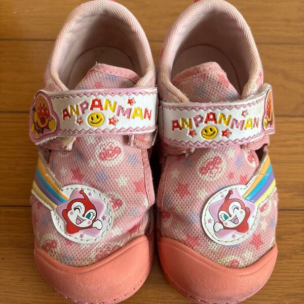 アンパンマン 子供靴 スニーカー ピンク 17センチ