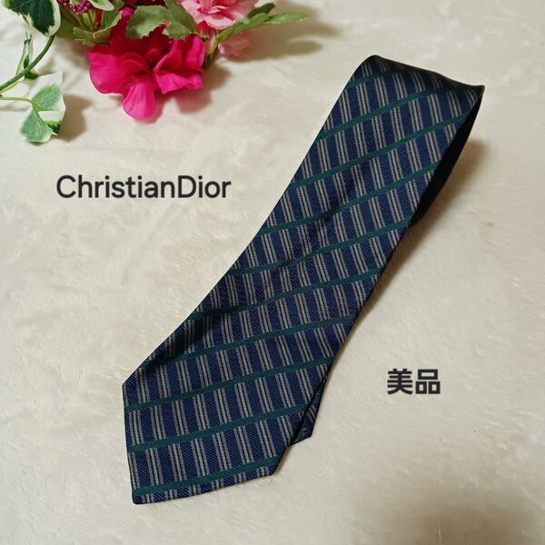 Christian Dior ネクタイ ストライプデザイン ディオール ヴィンテージ クリスチャンディオール
