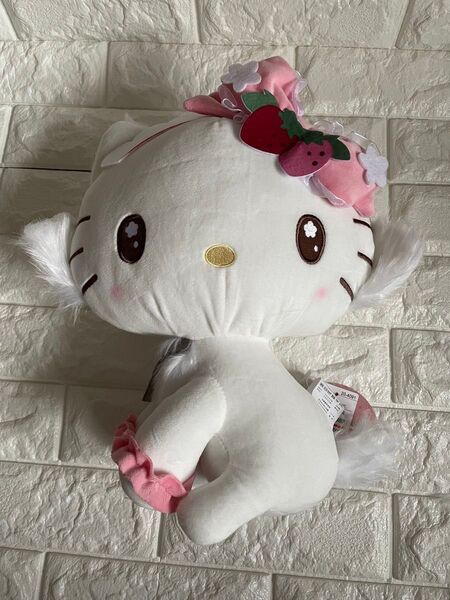 チャーミーキティ ぬいぐるみ いちごヘアアクセサリー☆タグ付き【新品未使用品】