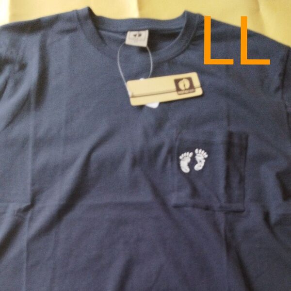 ▼1558 ハンテン HANGTEN 半袖Tシャツ LLサイズ 濃紺 未使用新品 タグ付