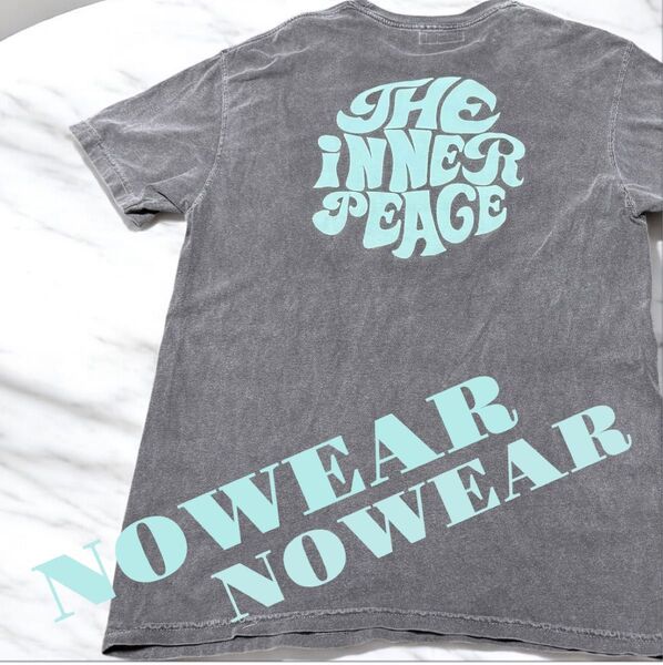 ☆NOWEAR ノーウェア☆Tシャツ☆ワンポイントロゴ バックプリント☆