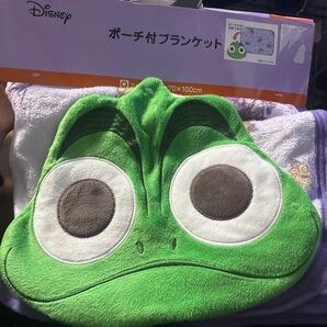 ラプンツェル ポーチ付き パスカル ブランケット