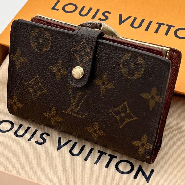 ルイヴィトン モノグラム ポルト モネ ヴィエノワ がま口 折り財布 LOUIS VUITTON