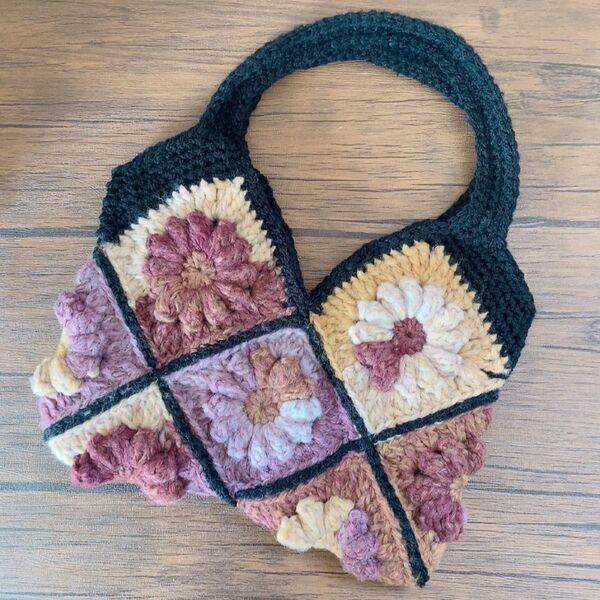 ハンドメイド モチーフバッグ #163