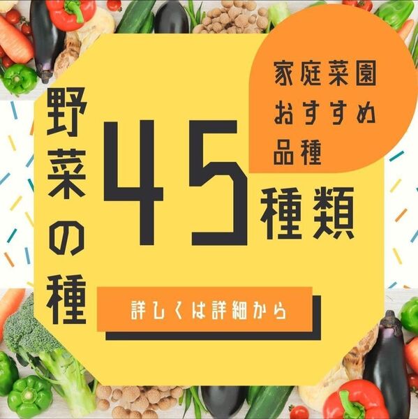 野菜の種 全45種類!1年中蒔ける オールシーズン 超バリエーションセット固定種