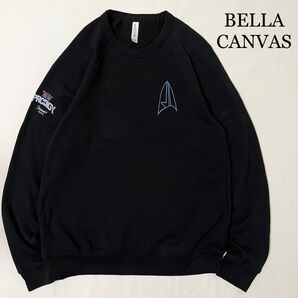 OLD BELLA CANVAS "PRODIGY" 袖プリント スウェット 黒