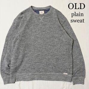OLD Weatherproof グレー 無地 プレーンスウェット 古着 L