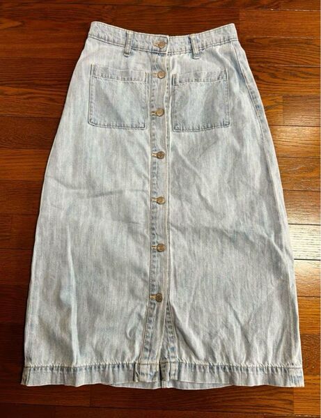GAP ライトブルー フレアスカート デニムスカート ロングスカート LLサイズ