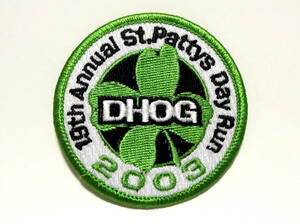 DHOG 2003 19th Annual St. Paddy's Day Run 刺繍 ワッペン 聖パトリックの祝日 セントパトリックス・デー