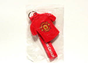 マンチェスター・ユナイテッド ユニフォーム型 ラバーキーホルダー 非売品 ノベルティ 新生銀行 Manchester United SHINSEI BANK GROUP