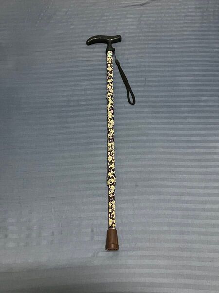 美品 フジホーム 花柄 杖 つえ 最長88.5cm 最短66cm