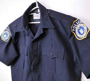 古着●アメリカ空軍警察 半袖シャツ 16.5 L相当 タグ付き xwp