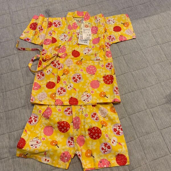 ベビー甚平 95cm 女の子 和柄 新品未使用