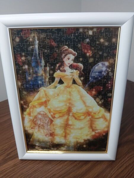 ディズニー 美女と野獣 ベル ジグソーパズル 額縁付き ステンドアート226ピース サイズ18.2×25.7cm