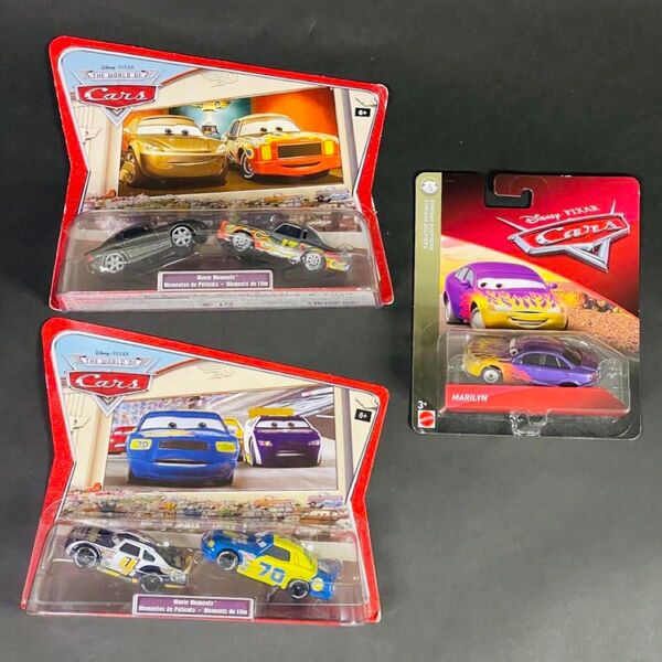 マテル カーズ ムービーモーメント 2セット + マリリン MATTEL CARS Movie Moments
