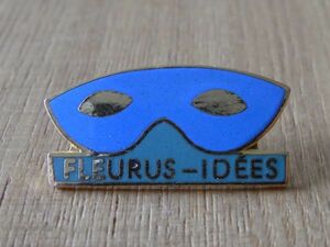 古い ピンバッジ : FLEURUS IDEES 仮面 メガネ 眼鏡 広告 サングラス その他 ピンズ #U