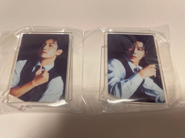 東方神起 POPUP STORE カプセルトイ ガチャ ミニアクリルスタンド 2種セット ユノ チャンミン
