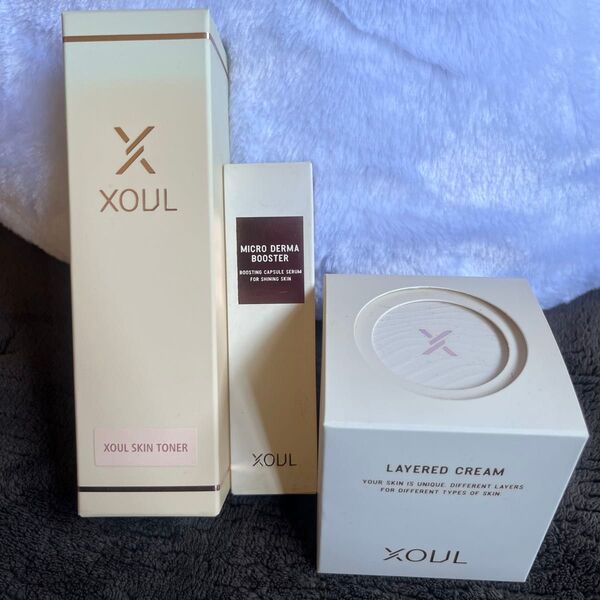 XOUL スキンケアセット 化粧水 美容液 クリーム 3個セット
