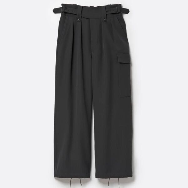 SUBLATIONS HEAVY WOOL GABARDINE GURKHA CARGO PANTS.12【SLATE GREY】