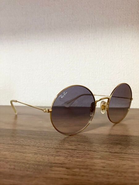 Ray-Ban レイバン ゴールド ラウンド サングラス 丸眼鏡 むらさき