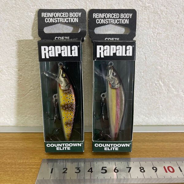 Rapala COUNTDOWN ELITE CDE75 2個セット バス釣り ルアー