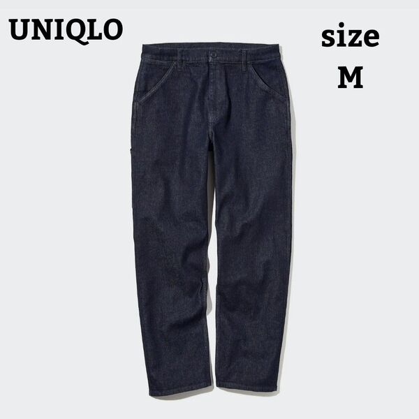 UNIQLO デニムワークパンツ ブルー M メンズ