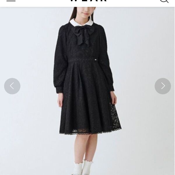 メゾピアノジュニア レースワンピース 学生服