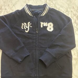 Tommy Hilfiger ジップアップパーカー ネイビー 子供用110センチ