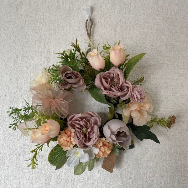 お花リース ハンドメイド 造花 花飾り