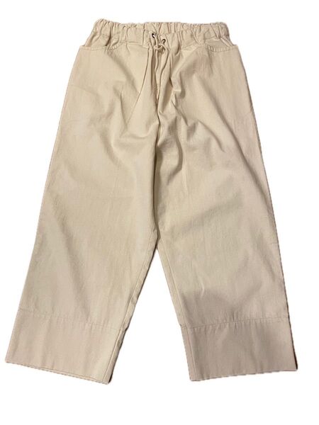 オフホワイト パンツ コットン 綿 ウエストゴム koti koti M〜L